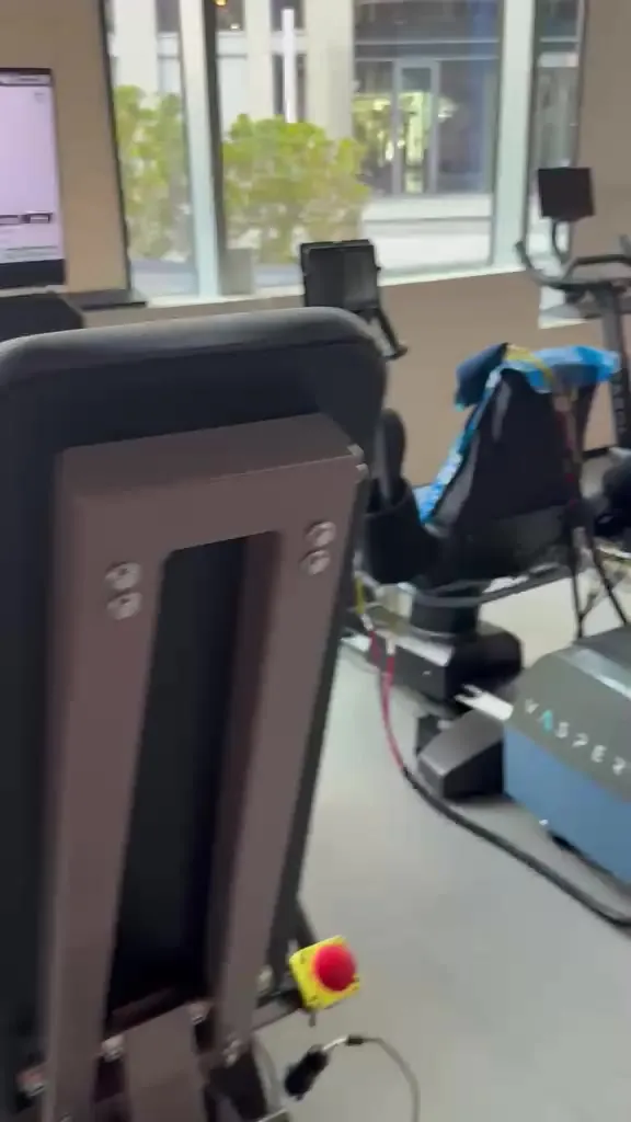 A recovery and longevity gym with specialist machines, visited in Dubai.